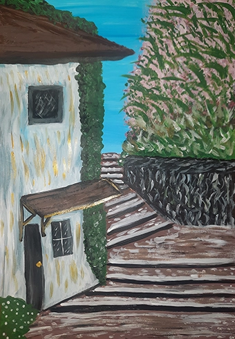 House with stairs III